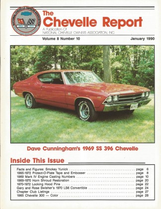 THE CHEVELLE REPORT 1990 JAN - '70 LS6 CONVERTIBLE, '69 RAT CASTING NUMBERS*